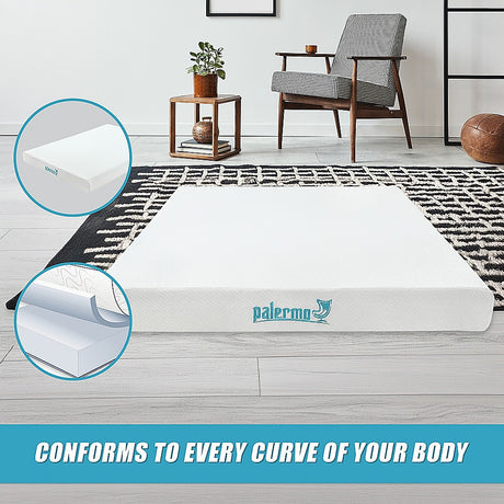 Medium firm green tea memory foam mattress, 15cm double