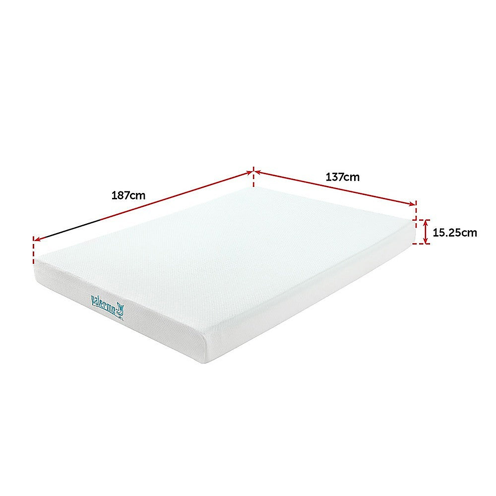 Medium firm green tea memory foam mattress, 15cm double