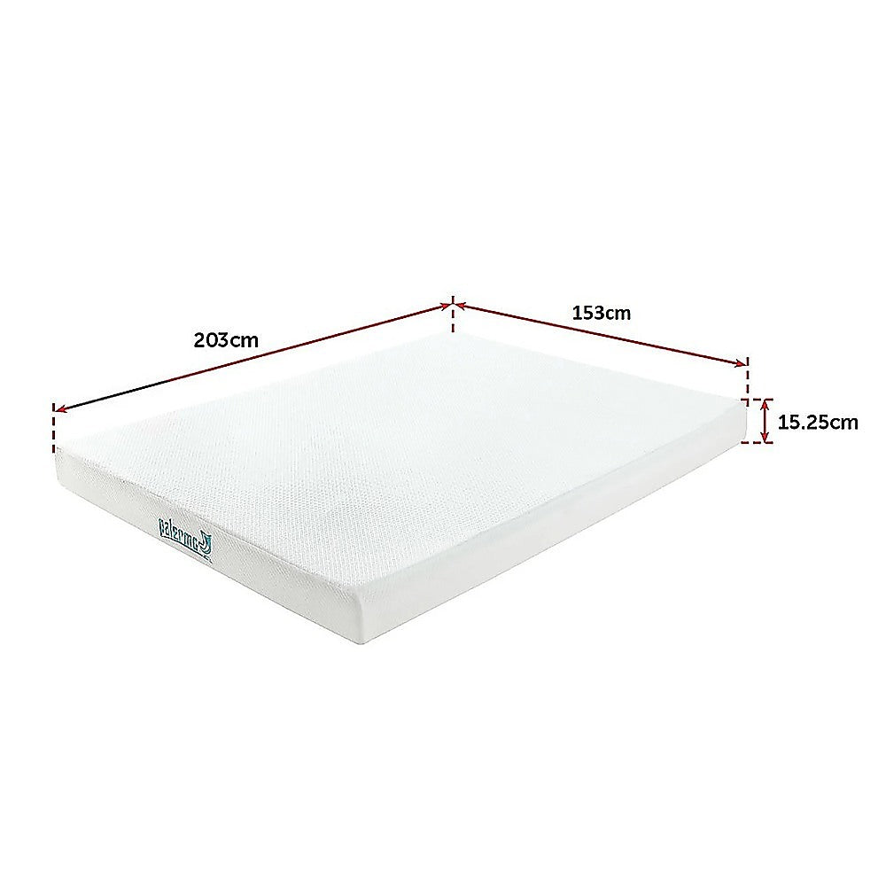 Medium firm green tea memory foam mattress, 15cm queen