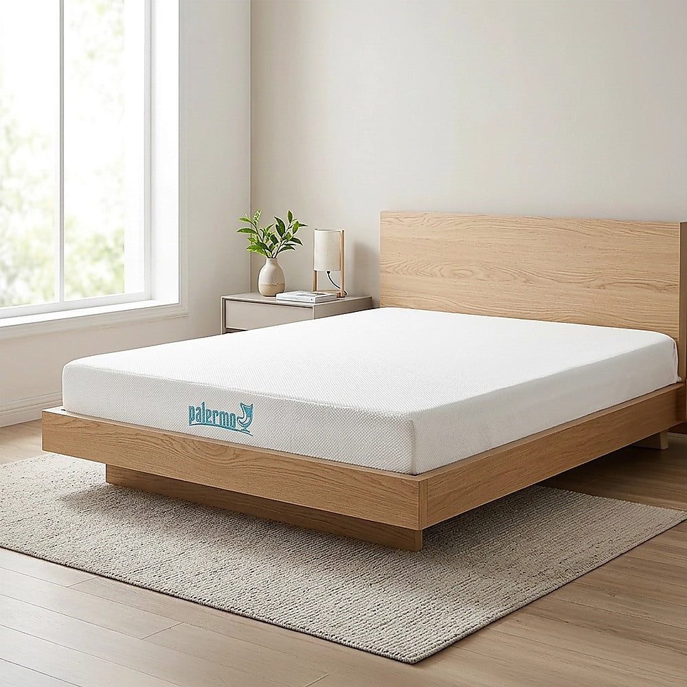 Medium firm green tea memory foam mattress, 15cm queen