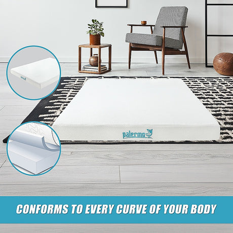 Medium green tea memory foam mattress, 15cm king