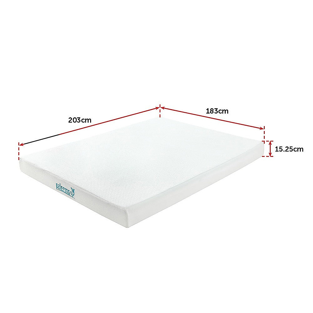 Medium green tea memory foam mattress, 15cm king