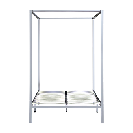 Allure cream four poster double bed frame styled in elegant bedroom — Allure Home Collections