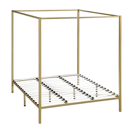 Ravello Gold King bed frame in a modern bedroom