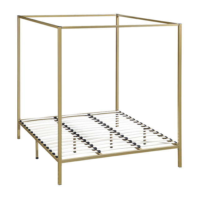 Ravello Gold King bed frame in a modern bedroom