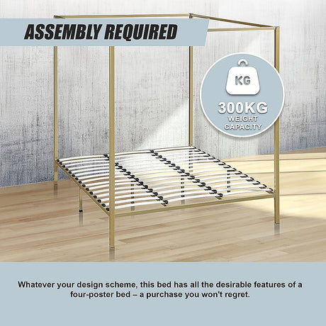 4 Four Poster King Bed Frame