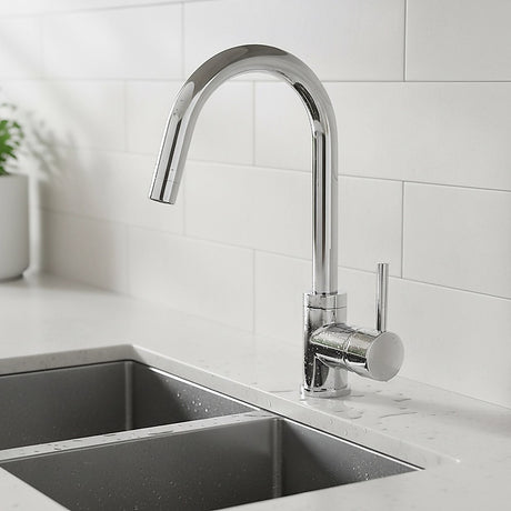 Tall Kitchen Mixer Tap, Chrome
