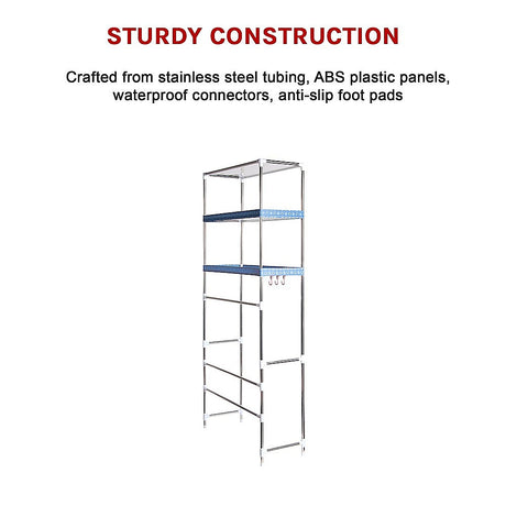 Three-Tier Portable Laundry Storage Rack