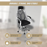 Swanbourne white frame ergonomic mesh office chair in a home office