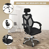 Ergonomic Mesh Office Gaming Chair - Black
