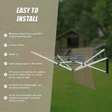 Wall-Mountable 5-Arm Clothes Airer Dryer