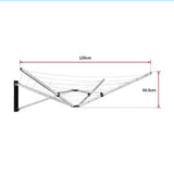 Wall-Mountable 5-Arm Clothes Airer Dryer