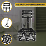 6 Wheel Aluminium Folding Stair Climbing Hand Trolley 60kg