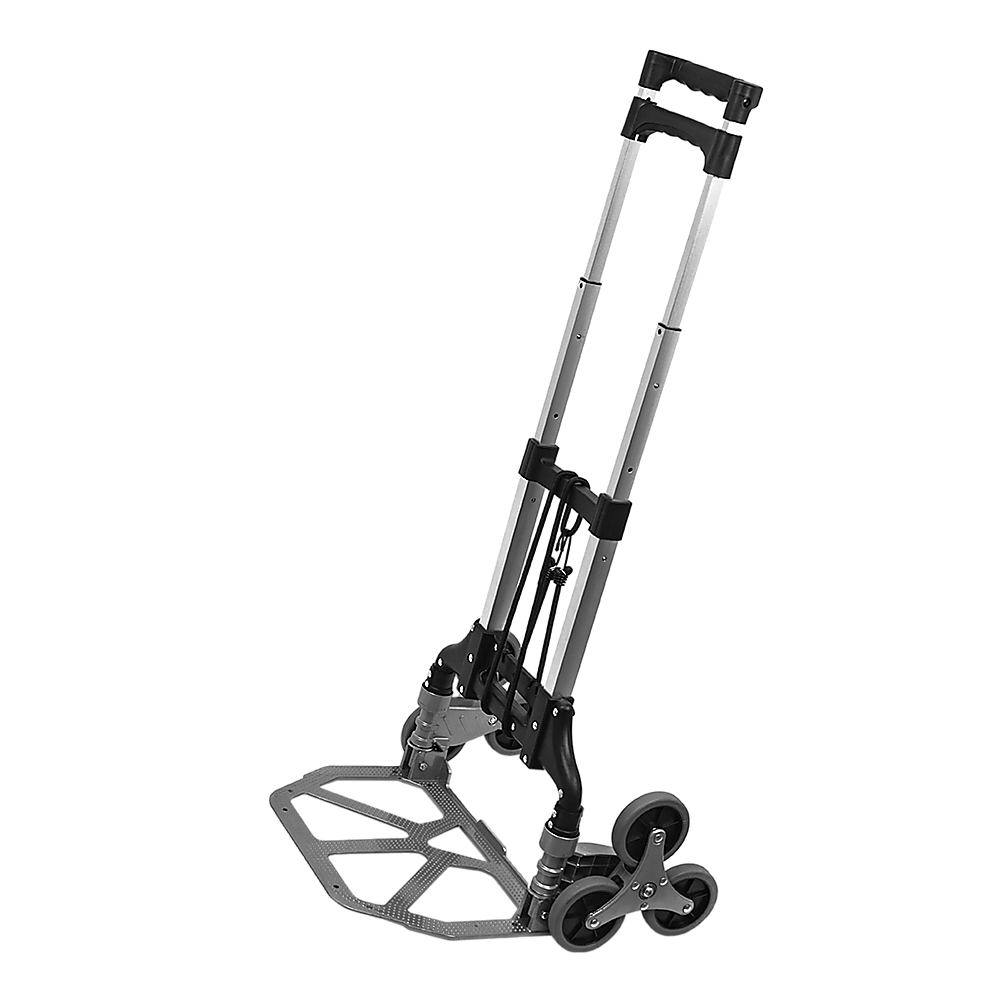 6 Wheel Aluminium Folding Stair Climbing Hand Trolley 60kg