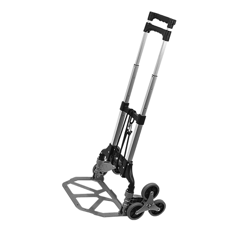 6 Wheel Aluminium Folding Stair Climbing Hand Trolley 60kg