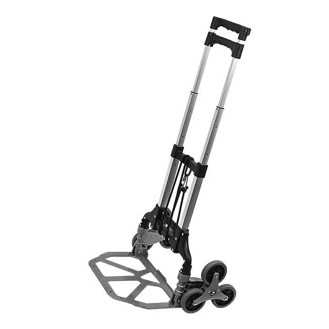 6 Wheel Aluminium Folding Stair Climbing Hand Trolley 60kg
