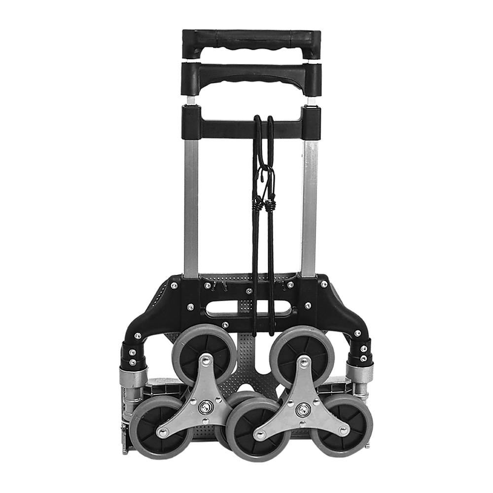 6 Wheel Aluminium Folding Stair Climbing Hand Trolley 60kg