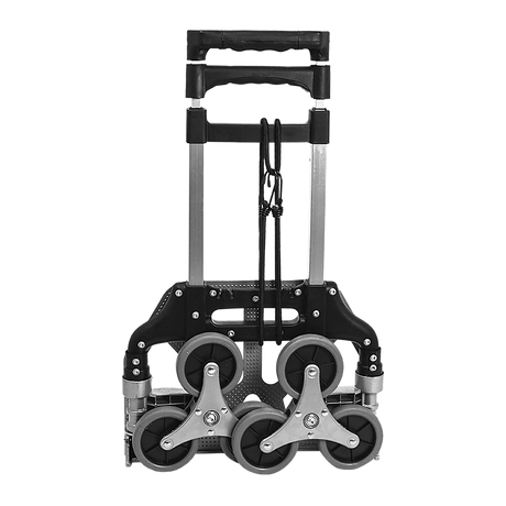 6 Wheel Aluminium Folding Stair Climbing Hand Trolley 60kg