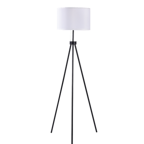Sullivan mid century Sputnik tripod floor lamp in a contemporary living room