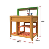 Wooden mud kitchen dimensions
