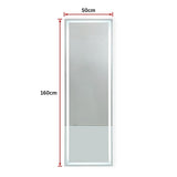 LED Full Length Mirror Standing Floor Makeup Wall Light Mirror 1.6M