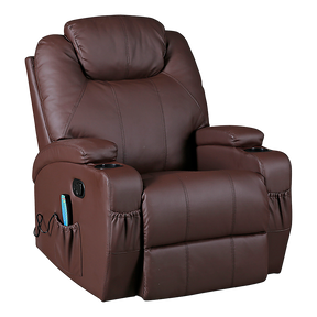 Trentham Massage Sofa Recliner, Brown