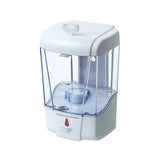 White automatic wall mounted soap dispenser with 700 mL capacity and infrared sensor