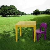 Kids activity table and chairs set for craft and games