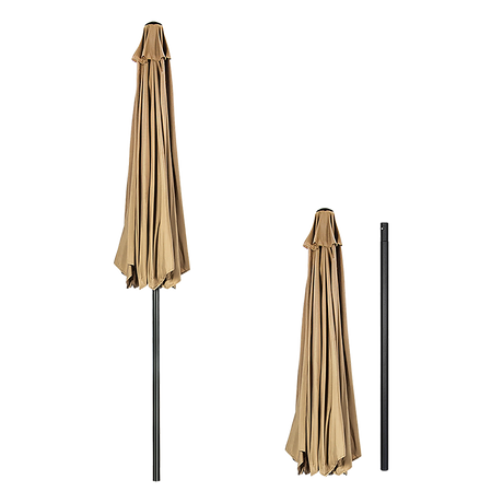 9ft Patio Umbrella — 8 Rib Outdoor Garden Table Sunshade — Allure Home Collections