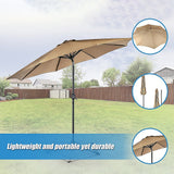 9ft Patio Umbrella — 8 Rib Outdoor Garden Table Sunshade — Allure Home Collections
