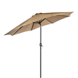 9ft Patio Umbrella — 8 Rib Outdoor Garden Table Sunshade — Allure Home Collections