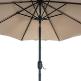 9ft Patio Umbrella — 8 Rib Outdoor Garden Table Sunshade — Allure Home Collections