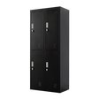 4-Door Steel Storage Locker in Black - image 1