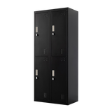 4-Door Steel Storage Locker in Black - image 1