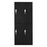4-Door Steel Storage Locker in Black - image 9