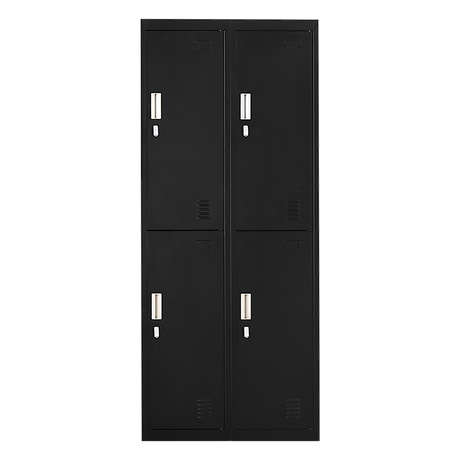 4-Door Steel Storage Locker in Black - image 9