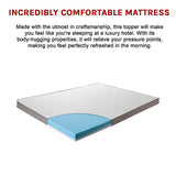 Cooling gel memory foam mattress topper, 7.5cm queen