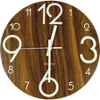 Glow in the Dark Wall Clock — Luminous Quartz Walnut Veneer 30cm — Allure Home Collections