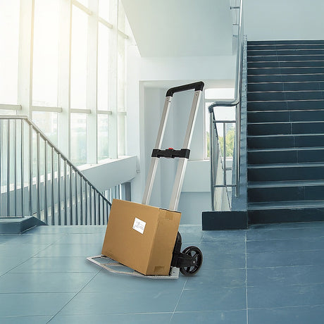 150kg Folding Aluminium Hand Truck Trolley Collapsible Platform Dolly