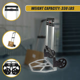 150kg Folding Aluminium Hand Truck Trolley Collapsible Platform Dolly