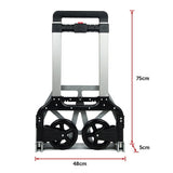 150kg Folding Aluminium Hand Truck Trolley Collapsible Platform Dolly