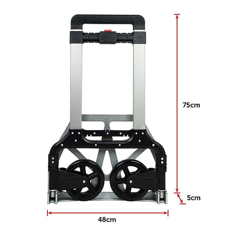 150kg Folding Aluminium Hand Truck Trolley Collapsible Platform Dolly