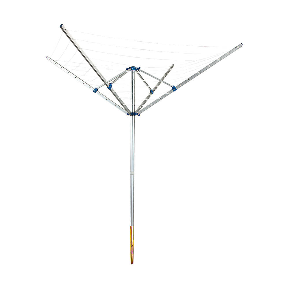 4 Arm Rotary Clothes Airer with 40m Line