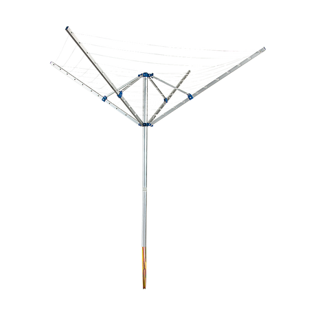 4 Arm Rotary Clothes Airer with 40m Line