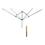 4 Arm Rotary Clothes Airer with 40m Line
