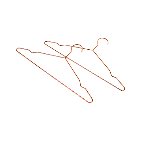 Rose Gold Metal Hangers Set of 60