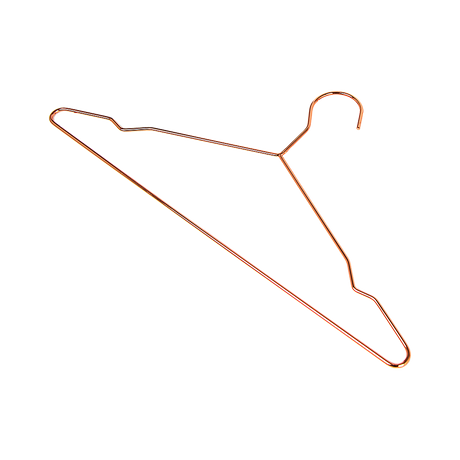 Rose Gold Metal Hangers Set of 60