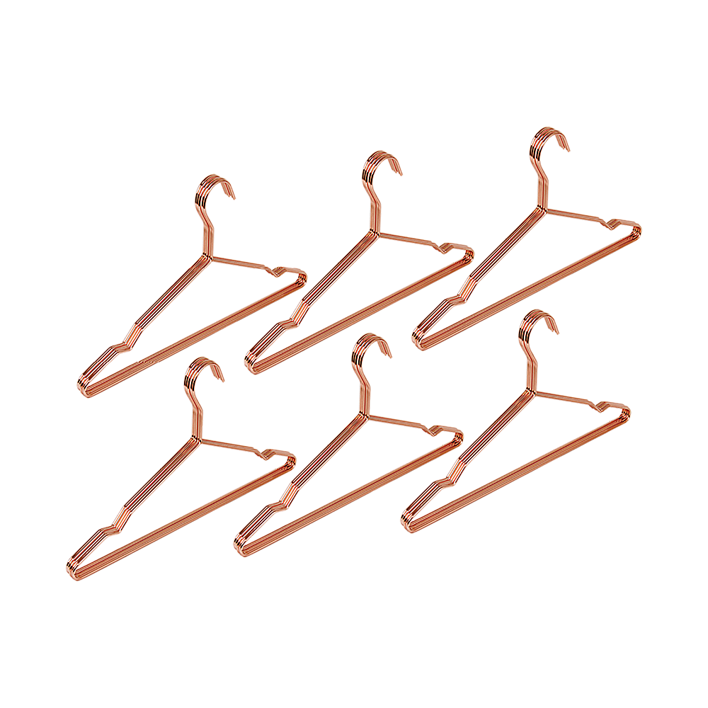 Rose Gold Metal Hangers Set of 60