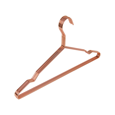 Rose Gold Metal Wire Coat Suit Hangers