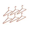 Rose Gold Metal Wire Coat Suit Hangers